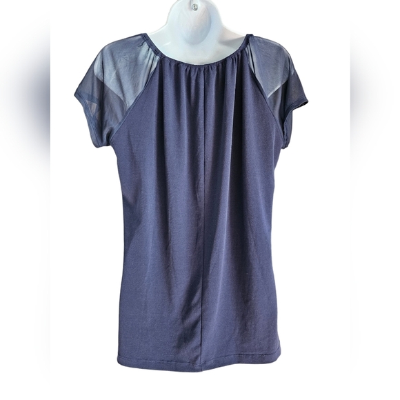 NWOT Adele & May XL top sheer sleeves ties in front - Picture 2 of 2